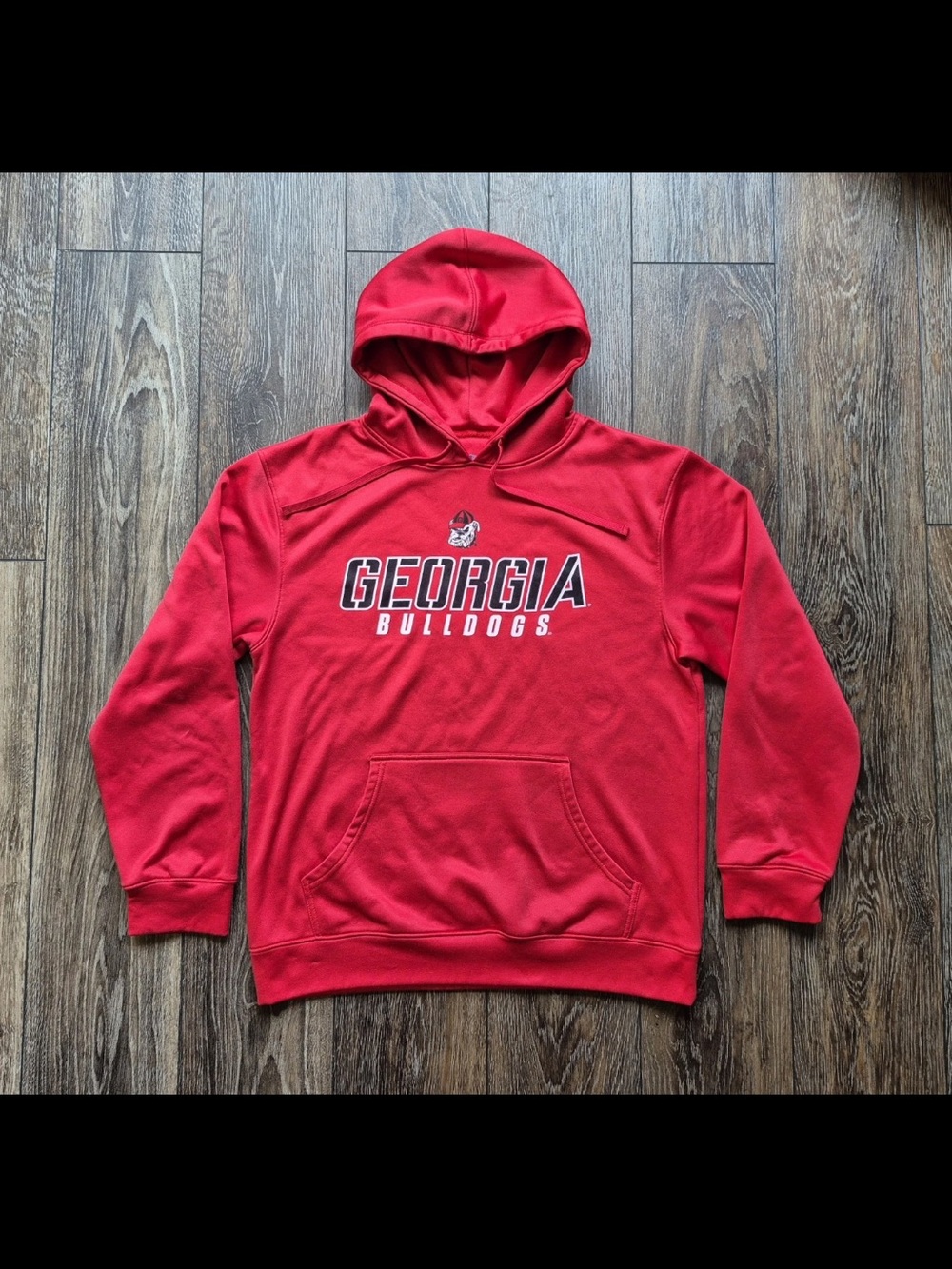 Vtg Y2K Champion Georgia Men's Size 38/40 Bulldogs UGA Sweatshirt Hoodie Red